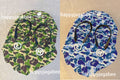 A BATHING APE ABC CAMO BEACH SANDALS