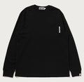 A BATHING APE LINE CAMO FLAG LABEL POCKET L/S TEE