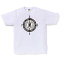 A BATHING APE APE CROSSBONE COMPASS TEE