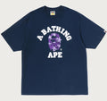 A BATHING APE METALLIC BAPE STA COLLEGE RELAXED FIT TEE
