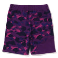 A BATHING APE COLOR CAMO CUTTING SWEAT SHORTS
