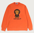 A BATHING APE HEAVY WASHED MILO CREWNECK SWEAT SHIRT