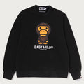 A BATHING APE HEAVY WASHED MILO CREWNECK SWEAT SHIRT