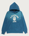 A BATHING APE VINTAGE EFFECT COLLEGE PULLOVER HOODIE