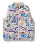 A BATHING APE ART CAMO REVERSIBLE DOWN VEST