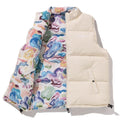 A BATHING APE ART CAMO REVERSIBLE DOWN VEST