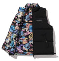 A BATHING APE ART CAMO REVERSIBLE DOWN VEST