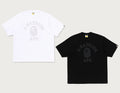 A BATHING APE TONAL COLLEGE RELAXED FIT TEE