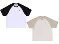 A BATHING APE ONE POINT RELAXED FIT RAGLAN TEE