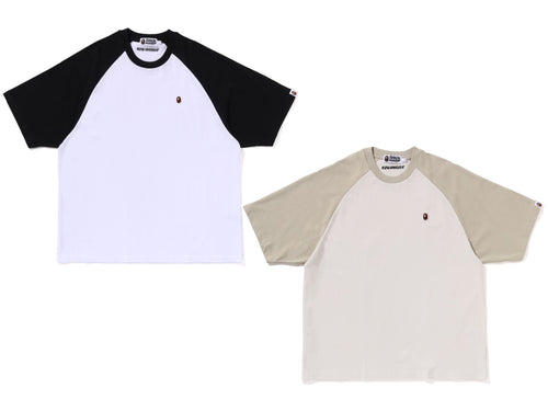 A BATHING APE RAGLAN SLEEVE L/S TEE – happyjagabee store