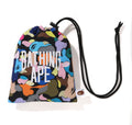 A BATHING APE MULTI CAMO NYC LOGO KINCHAKU BAG