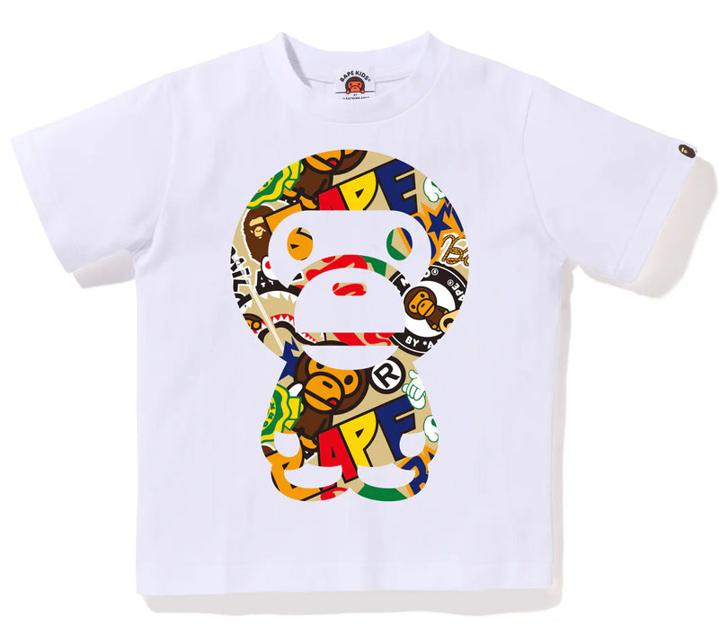 A BATHING APE BAPE KIDS BABY MILO ASSORTED BIG BABY MILO TEE