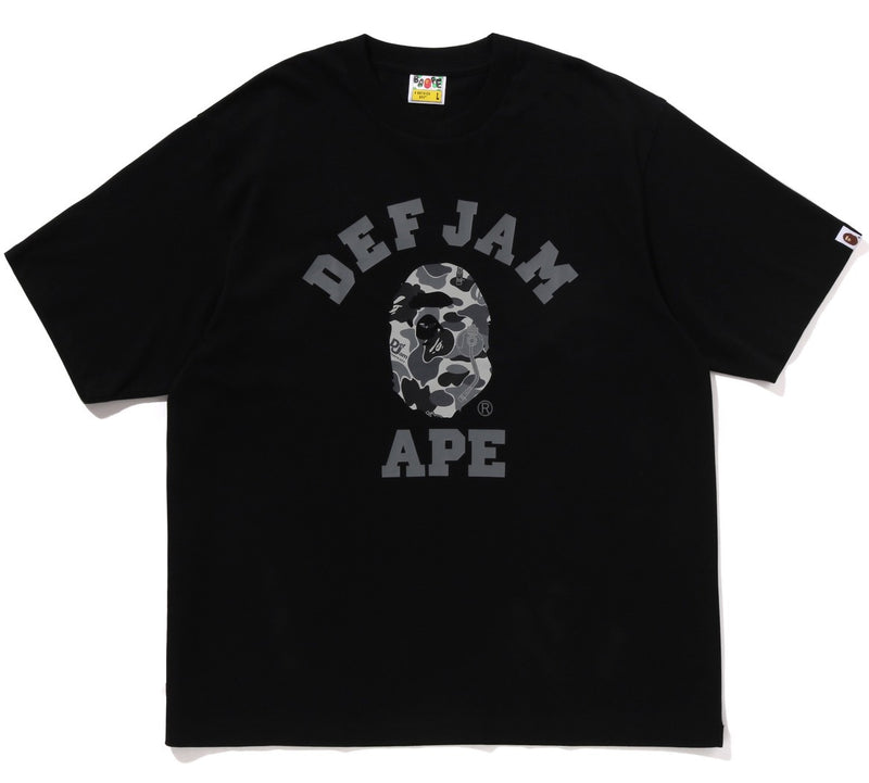 A BATHING APE BAPE x DEF JAM CAMO COLLEGE RELAXED FIT TEE