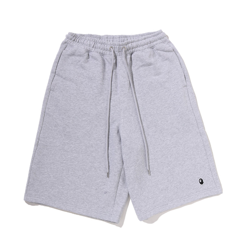 A BATHING APE ONE POINT KNEE LENGTH RELAXED FIT SWEAT SHORTS
