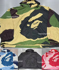 A BATHING APE ABC CAMO NYLON HOODED JACKET