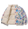 A BATHING APE ART CAMO REVERSIBLE DOWN JACKET