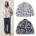 A BATHING APE ART CAMO REVERSIBLE DOWN JACKET