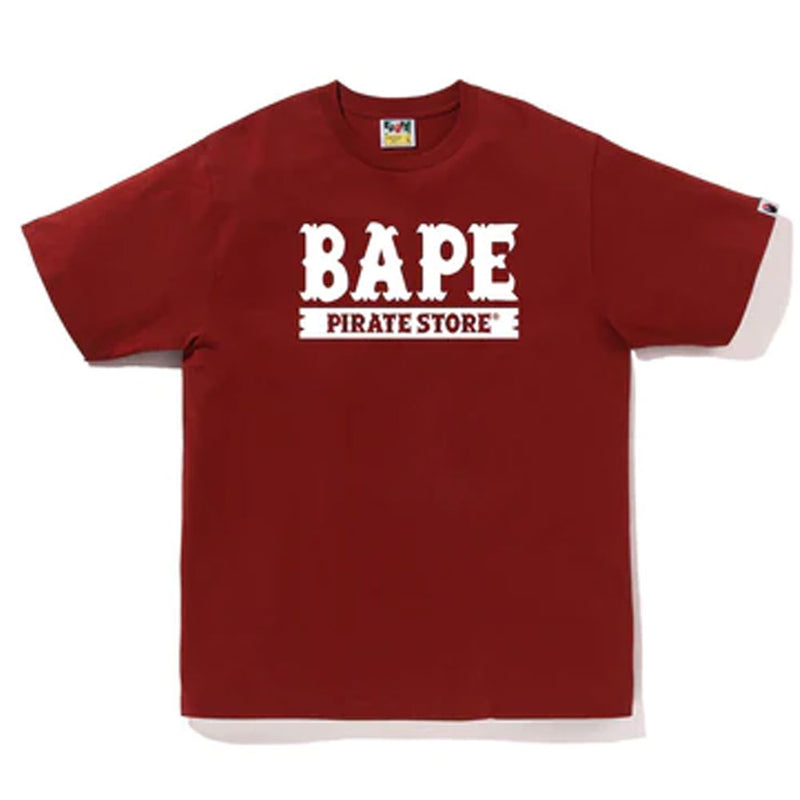A BATHING APE BIG APE CROSSBONE COLLEGE TEE