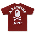 A BATHING APE BIG APE CROSSBONE COLLEGE TEE
