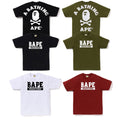 A BATHING APE BIG APE CROSSBONE COLLEGE TEE