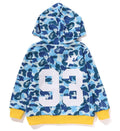 A BATHING APE BAPE KIDS ABC CAMO MESH REVERSIBLE ZIP HOODIE