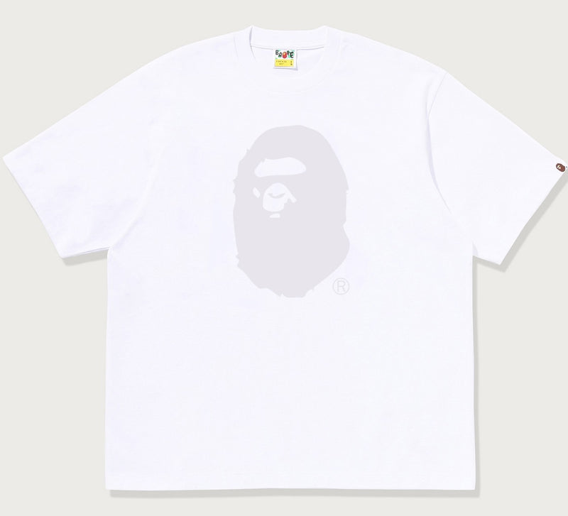 A BATHING APE TONAL APE HEAD RELAXED FIT TEE