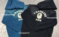 A BATHING APE VINTAGE EFFECT COLLEGE PULLOVER HOODIE