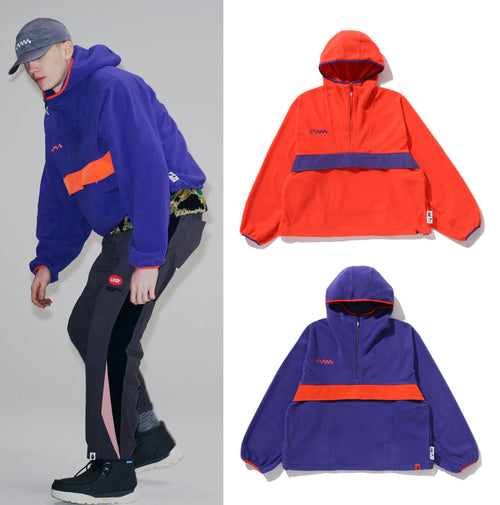 A BATHING APE BAPE BY KAZUKI KURAISHI HALFTONE LOGO FLEECE PULLOVER HOODIE