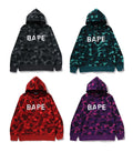 A BATHING APE COLOR CAMO BAPE PULLOVER HOODIE - happyjagabee store