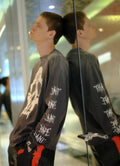 A BATHING APE BAPE x SAINT MXXXXXX SKULL L/S TEE