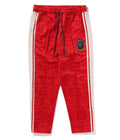 A BATHING APE LUX SPORT PATTERN JACQUARD TRACK PANTS