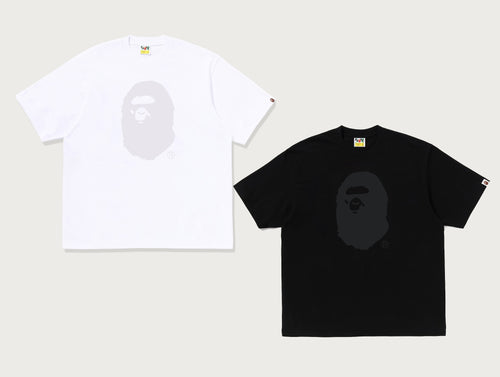 A BATHING APE TONAL APE HEAD RELAXED FIT TEE
