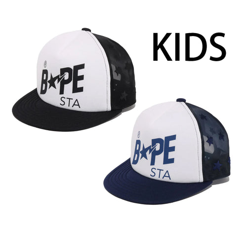 A BATHING APE BAPE KIDS BAPE STA MESH CAP