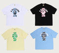 A BATHING APE APE SHALL NEVER KILL APE COLLEGE RELAXED FIT TEE