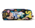 A BATHING APE MULTI CAMO NYC LOGO FLIGHT POUCH