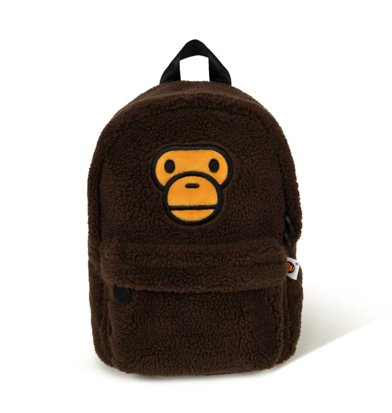 A BATHING APE - BABY MILO STORE ALL BABY MILO MINI FUR BACKPACK