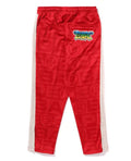 A BATHING APE LUX SPORT PATTERN JACQUARD TRACK PANTS