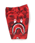 A BATHING APE BAPE KIDS COLOR CAMO SIDE SHARK BEACH SHORTS
