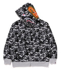 A BATHING APE DEF JAM CAMO SHARK RELAXED FIT FULL ZIP HOODIE