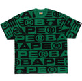 A BATHING APE LUX SPORT PATTERN OVERSIZED TEE