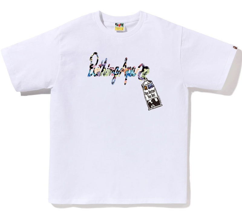 A BATHING APE ART CAMO PAINT TUBE TEE