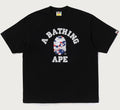 A BATHING APE STA STRIKE CAMO COLLEGE RELAXED FIT TEE