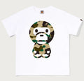 A BATHING APE BAPE KIDS 1ST CAMO BIG BABY MILO TEE