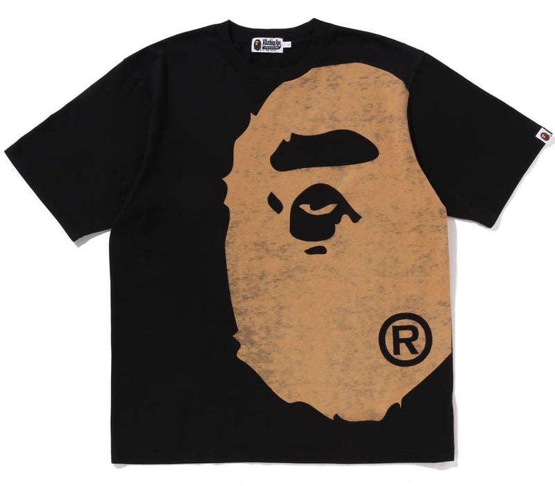 A BATHING APE BLEACHED BIG APE HEAD RELAXED FIT TEE