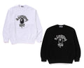 A BATHING APE MAD APE COLLEGE HEAVY WASHED CREWNECK