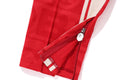 A BATHING APE LUX SPORT PATTERN JACQUARD TRACK PANTS