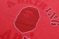 A BATHING APE GARMENT DYE COLLEGE RELAXED FIT TEE