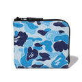 A BATHING APE ABC CAMO MINI ZIPPED WALLET