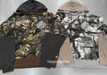 A BATHING APE TREE EDGE CAMO LAYERED PULLOVER HOODIE