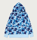A BATHING APE ABC CAMO JACQUARD FULL ZIP HOODIE